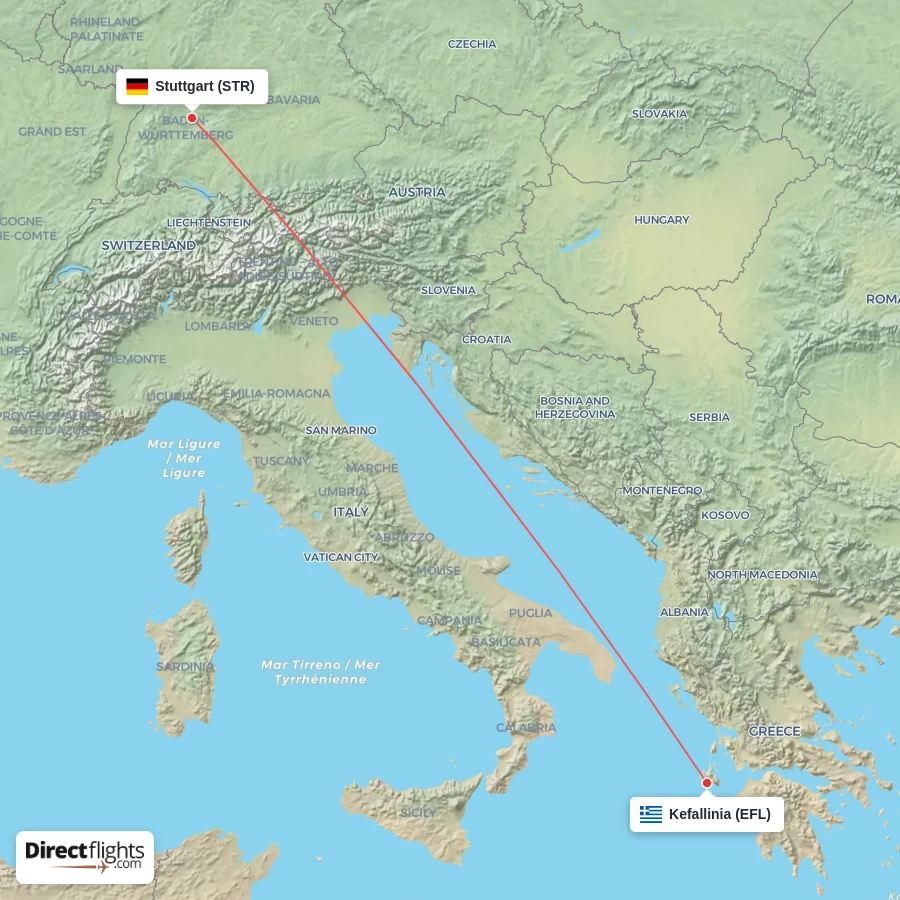 EFL - STR route map