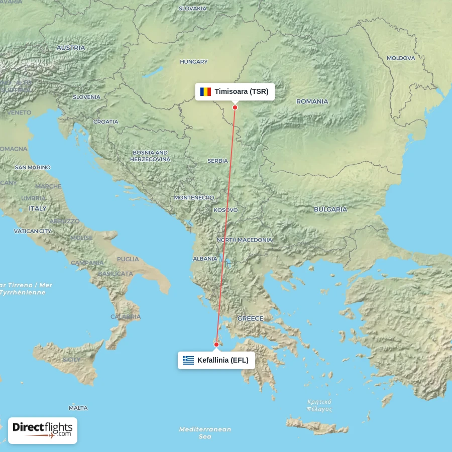 EFL - TSR route map