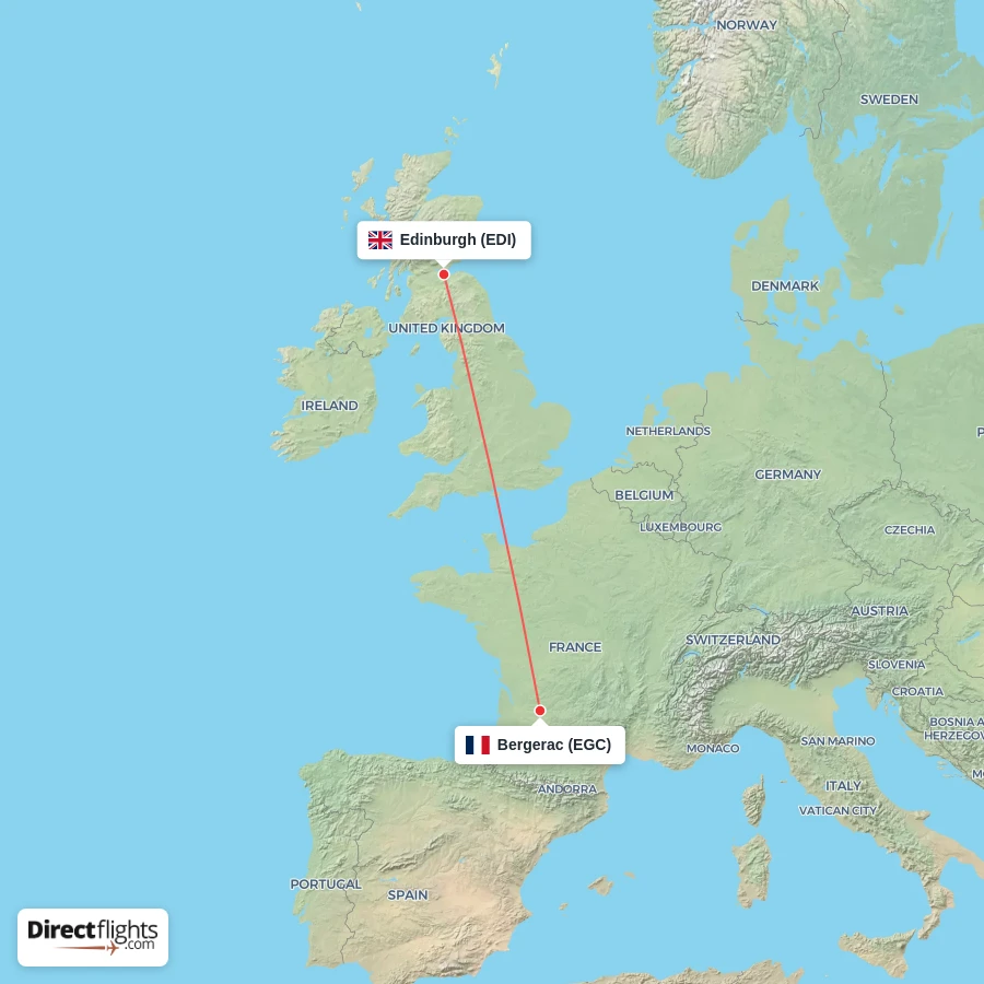 EGC - EDI route map
