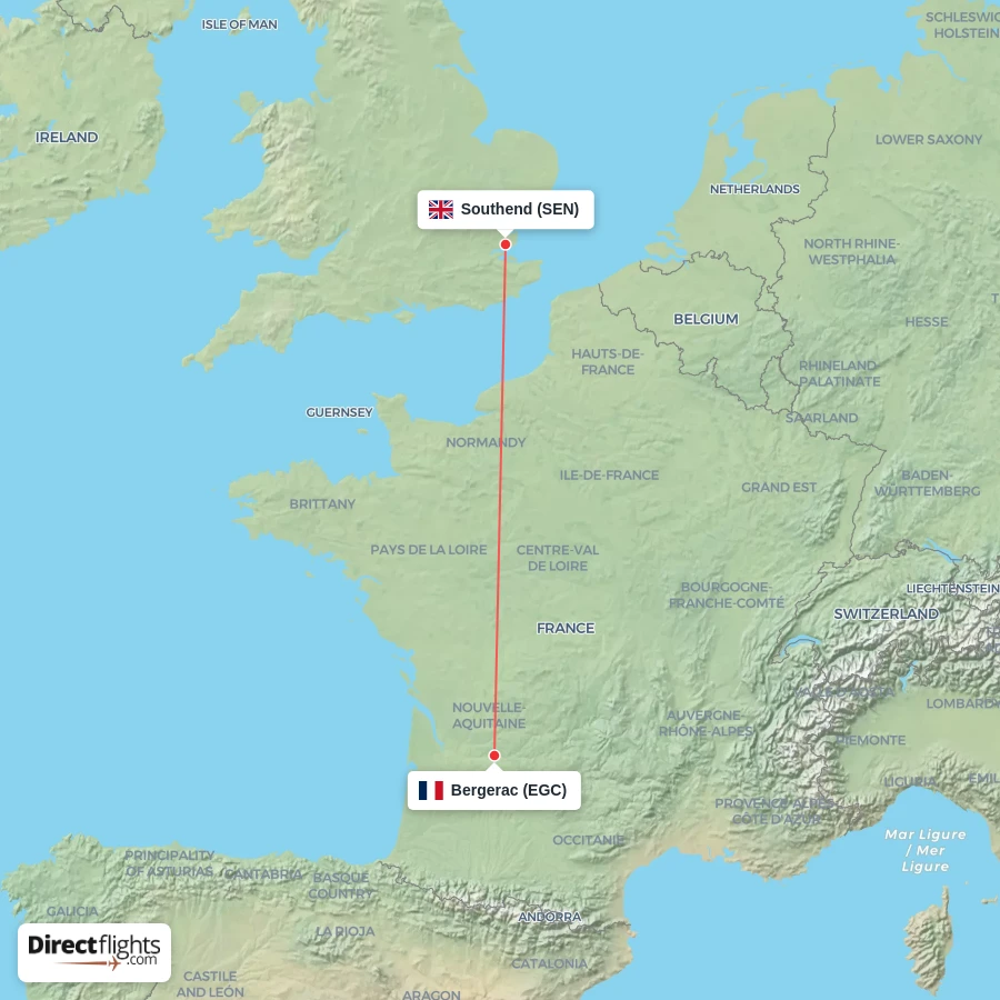 EGC - SEN route map