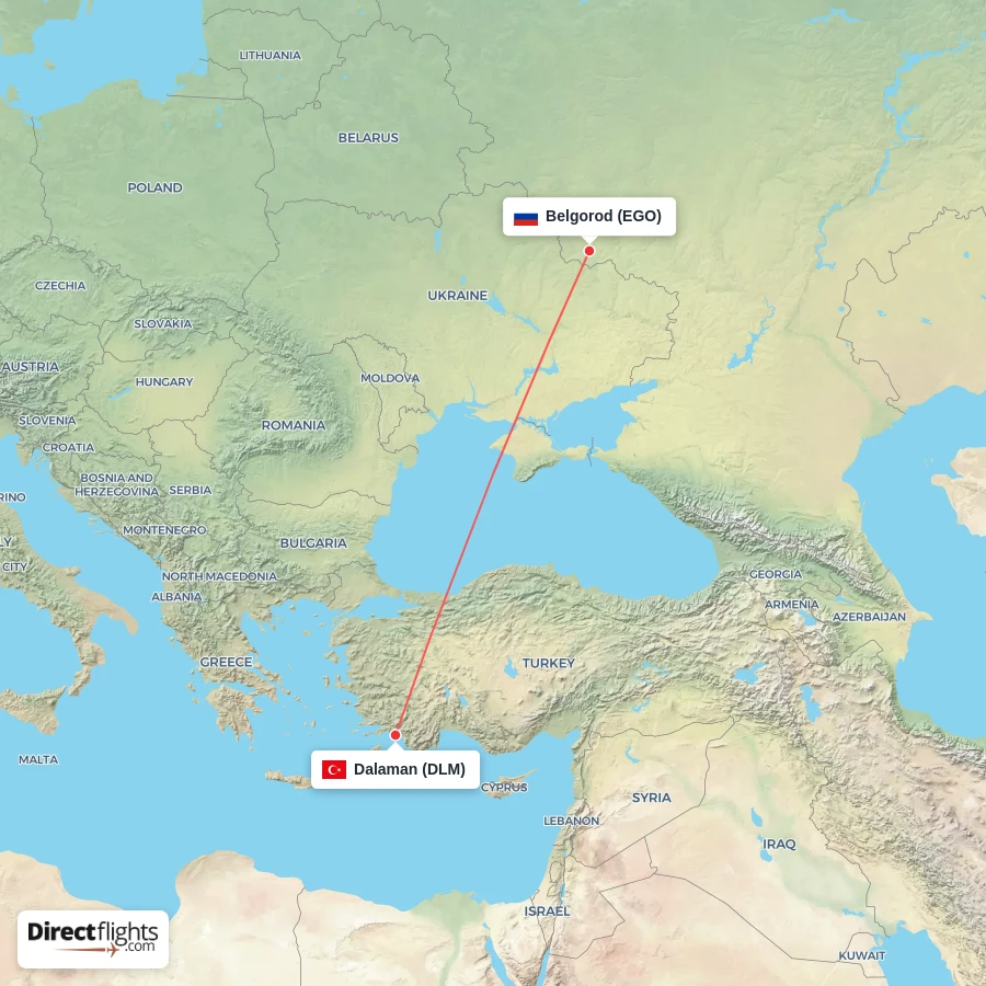 EGO - DLM route map