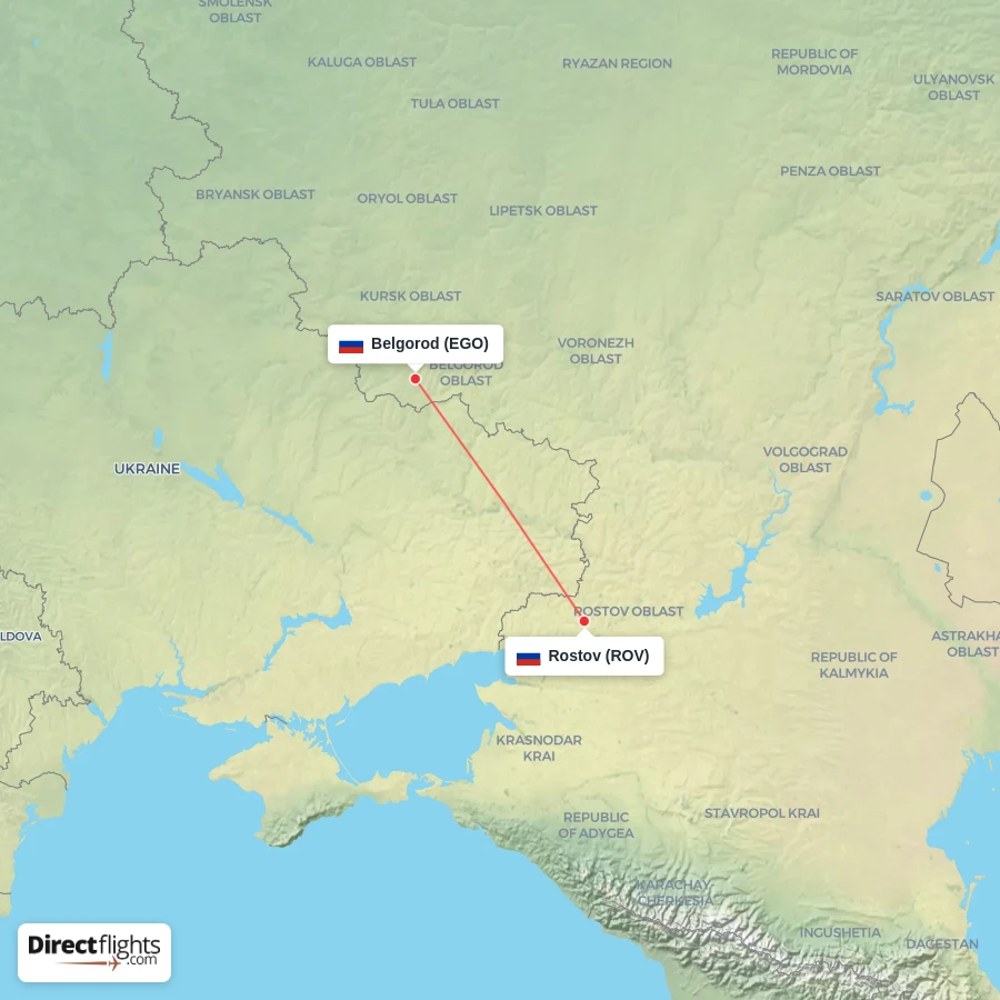 EGO - ROV route map
