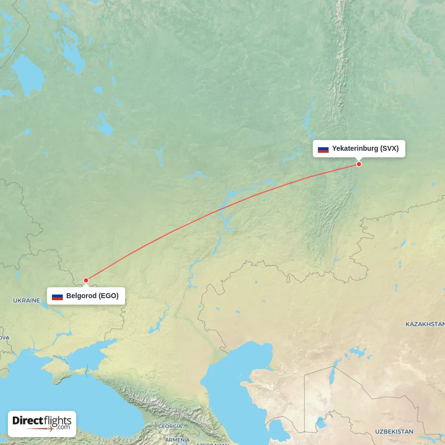 EGO - SVX route map