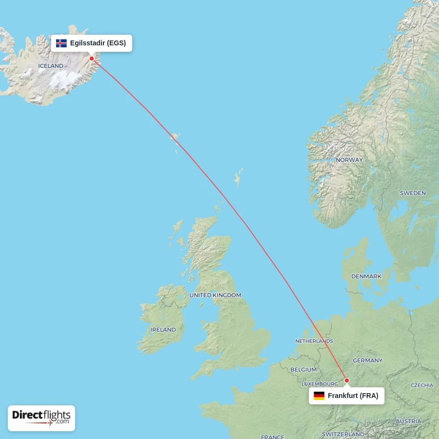 EGS - FRA route map