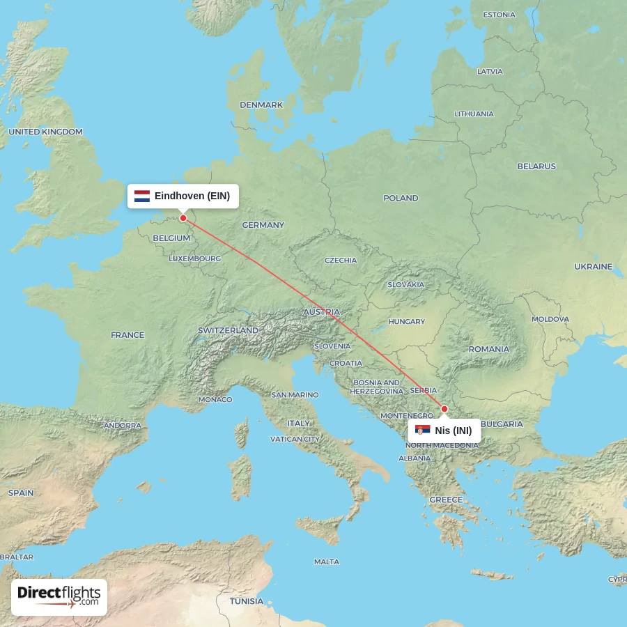 EIN - INI route map