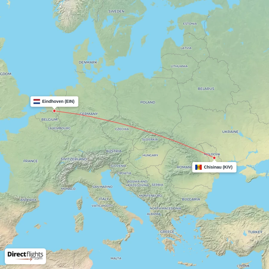 EIN - KIV route map