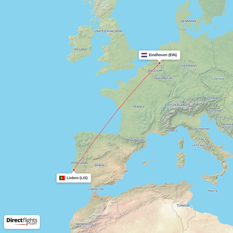 EIN - LIS route map