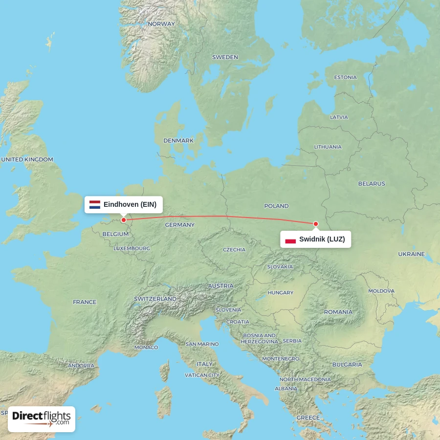 EIN - LUZ route map