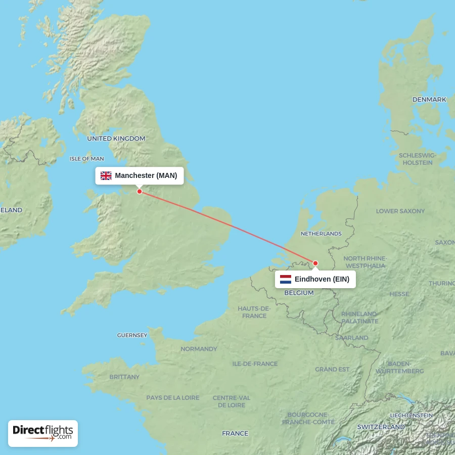 EIN - MAN route map