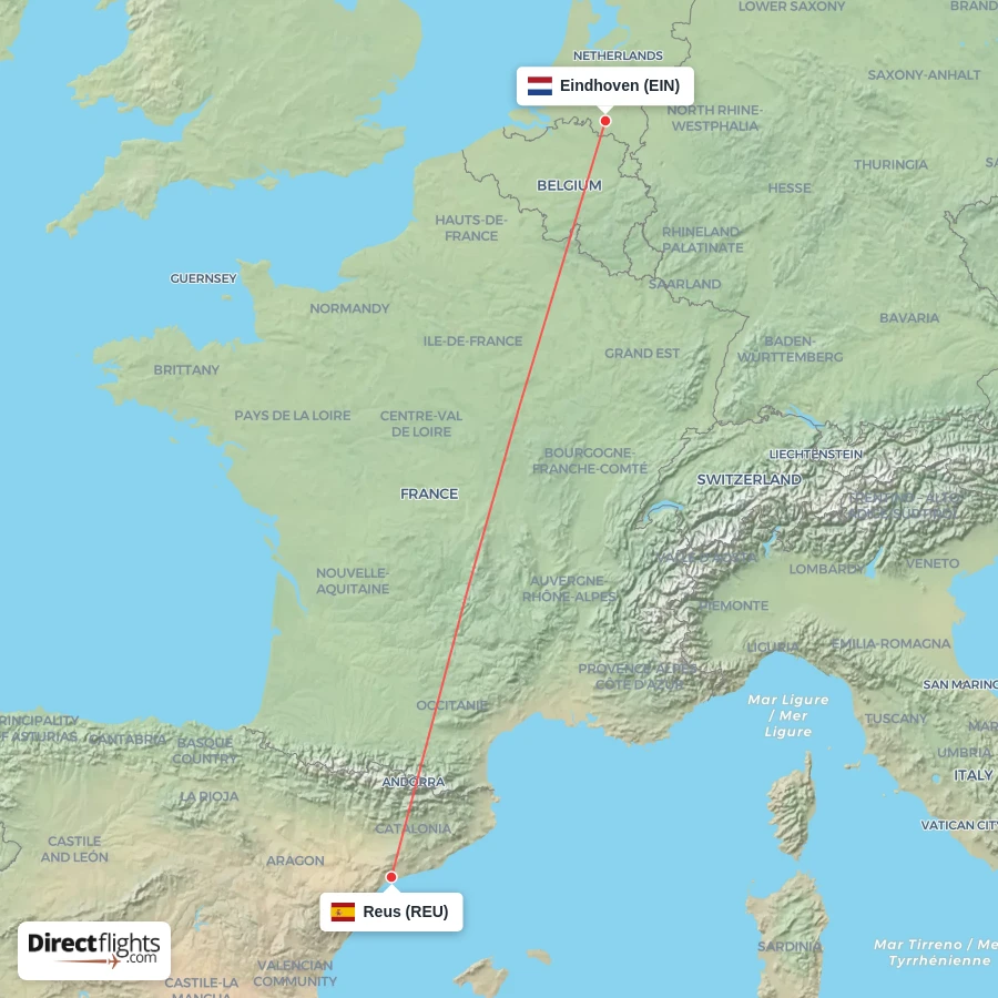 EIN - REU route map