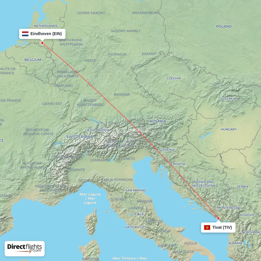 EIN - TIV route map