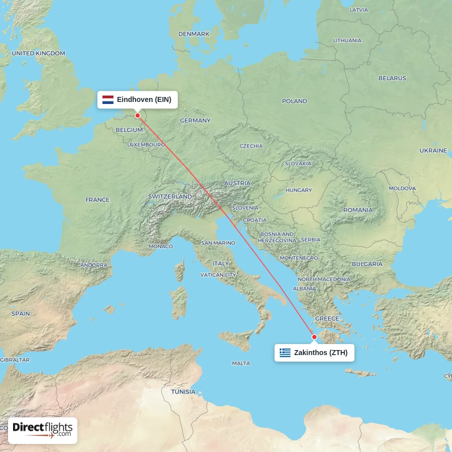 EIN - ZTH route map