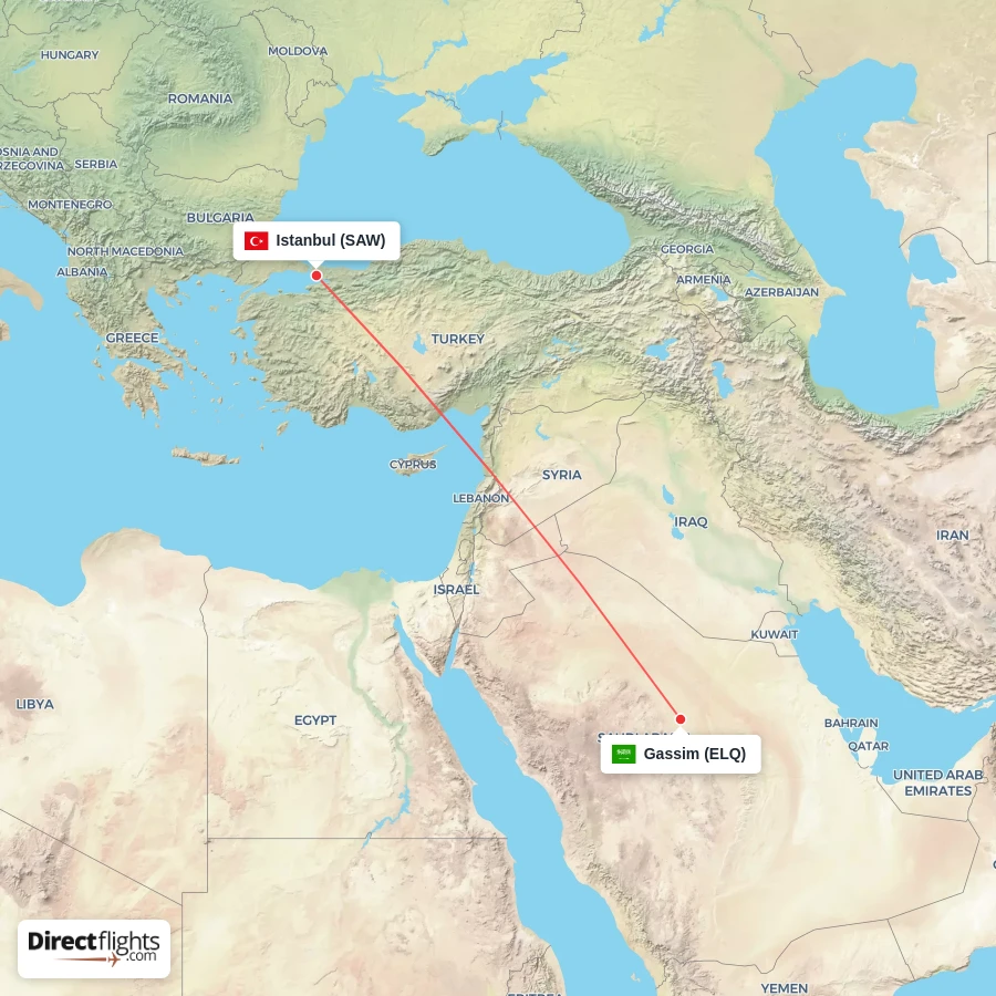 ELQ - SAW route map