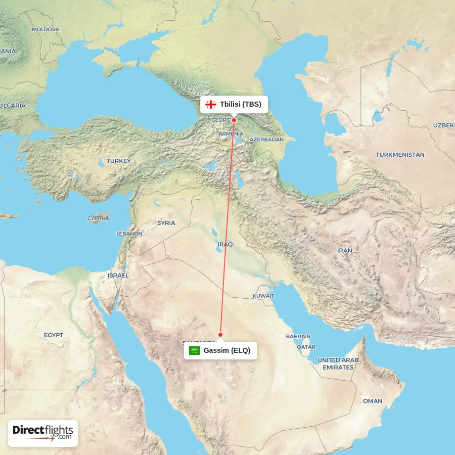 ELQ - TBS route map