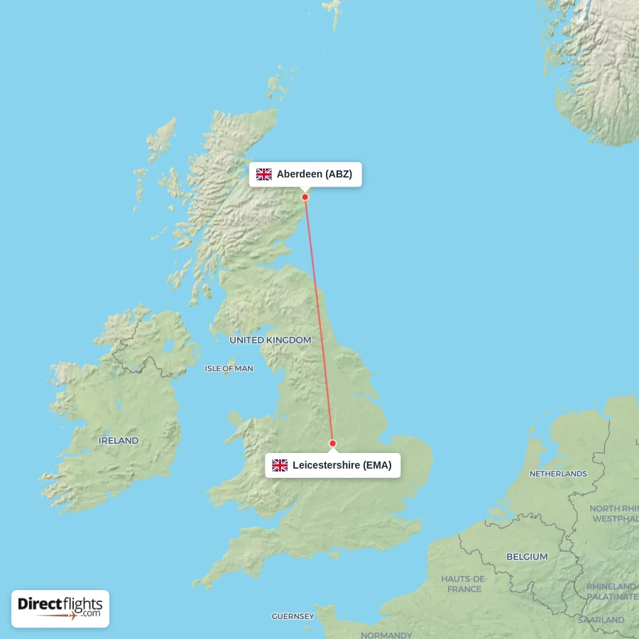 EMA - ABZ route map