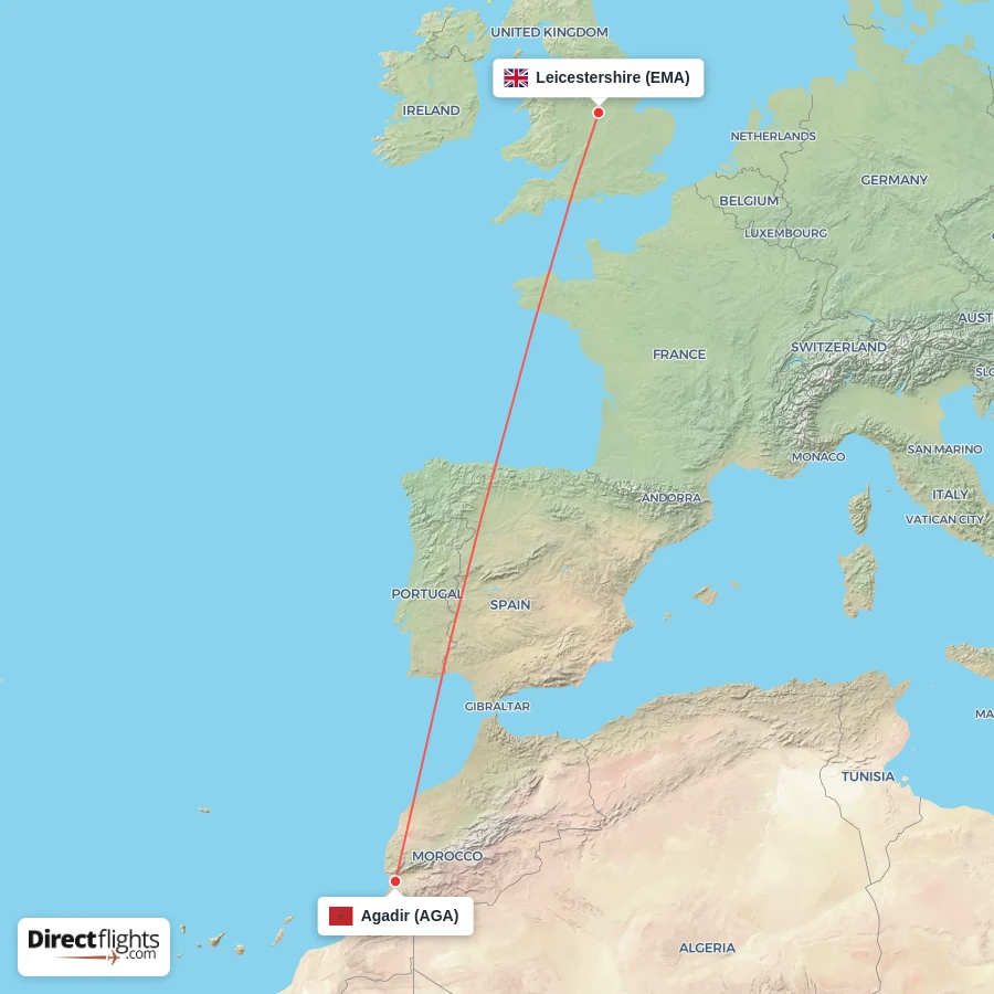 EMA - AGA route map