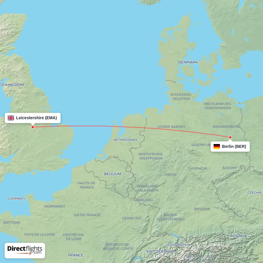 EMA - BER route map