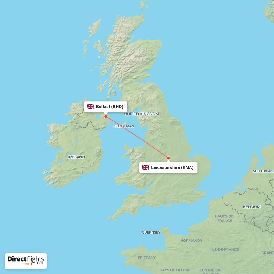 EMA - BHD route map