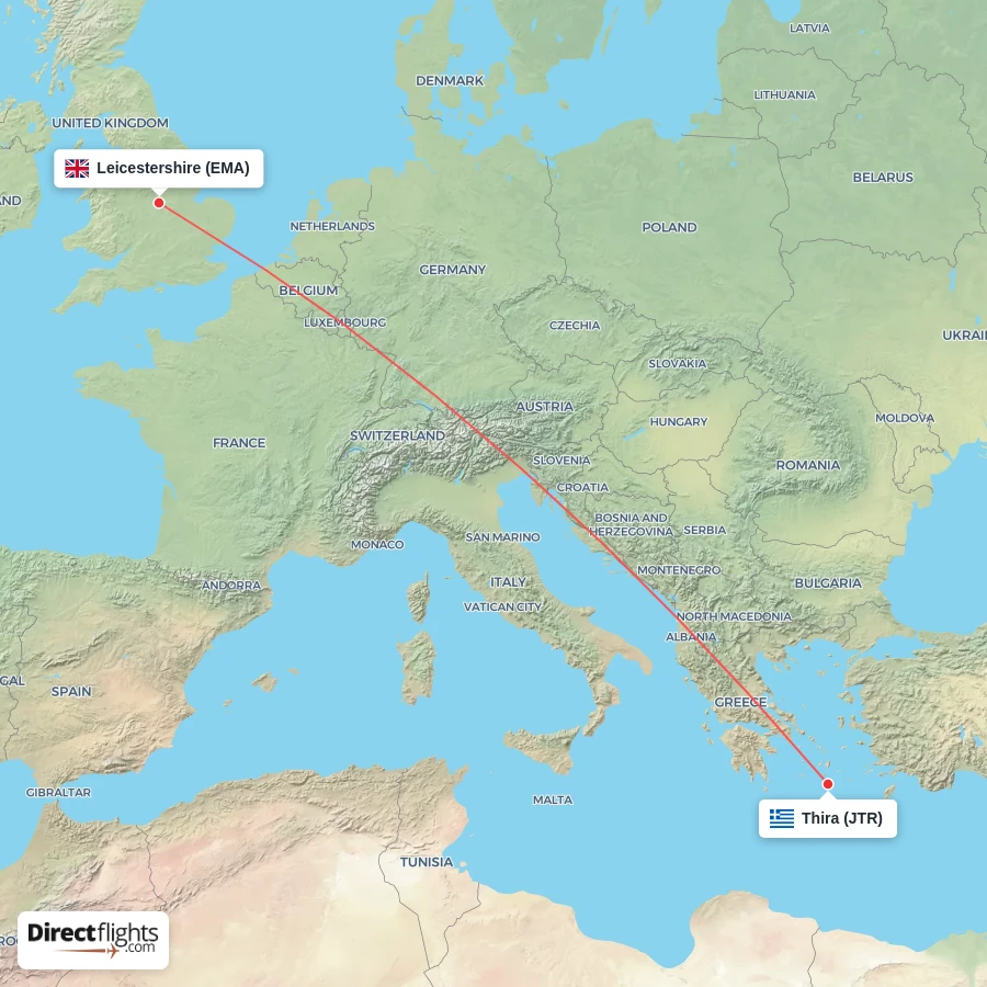 EMA - JTR route map
