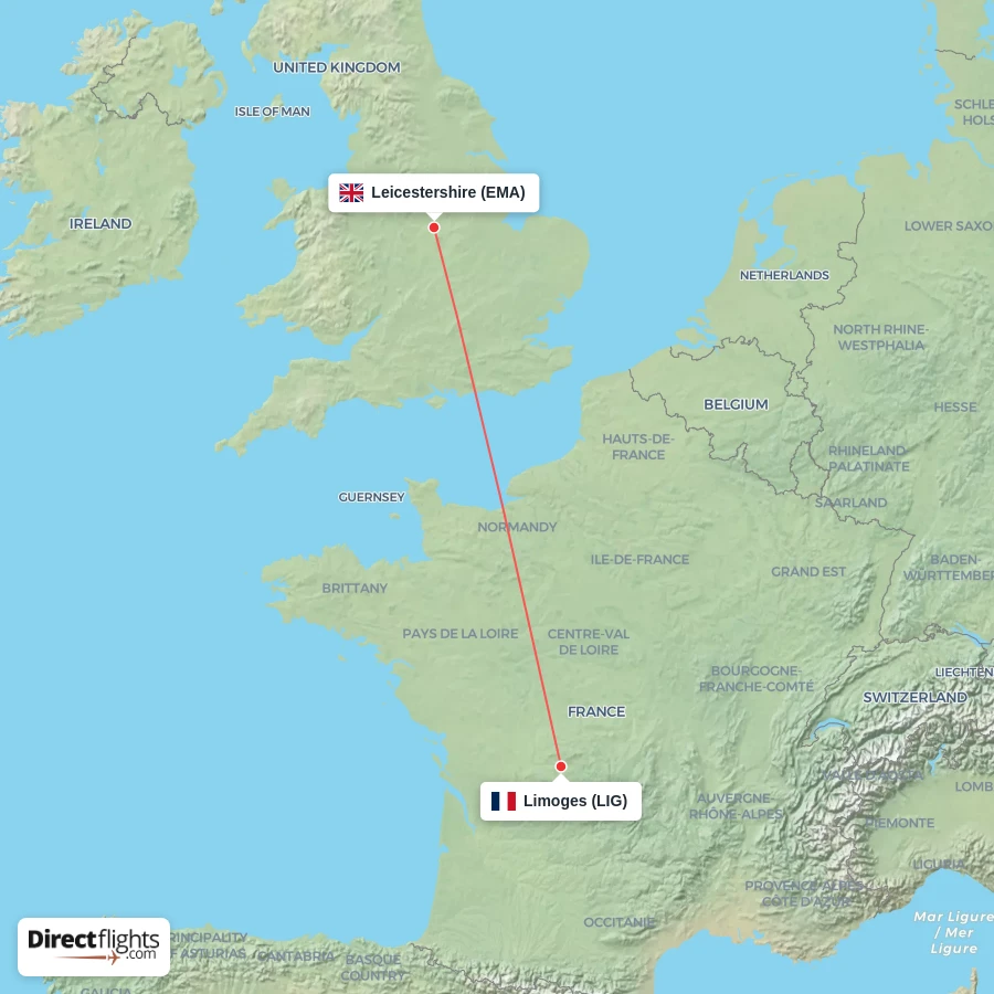 EMA - LIG route map