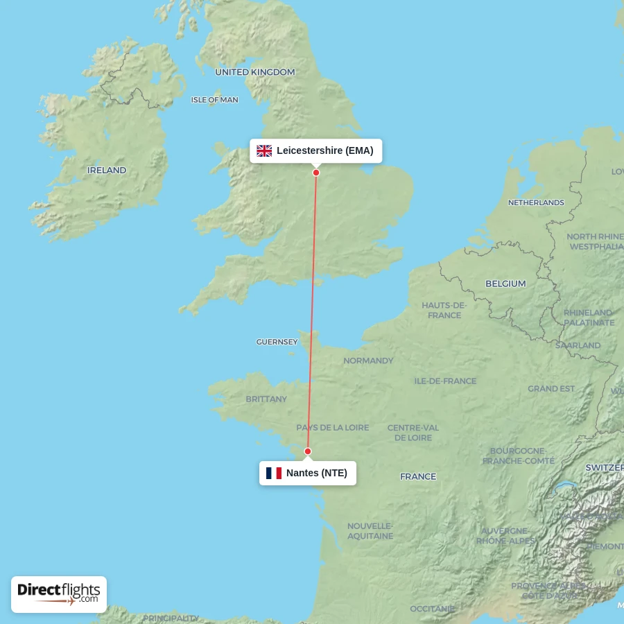 EMA - NTE route map