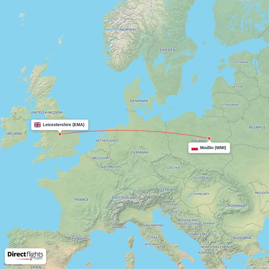 EMA - WMI route map