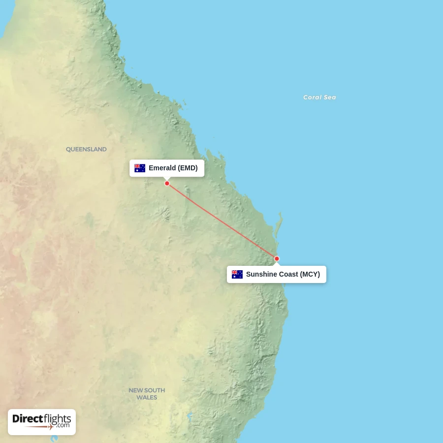 EMD - MCY route map