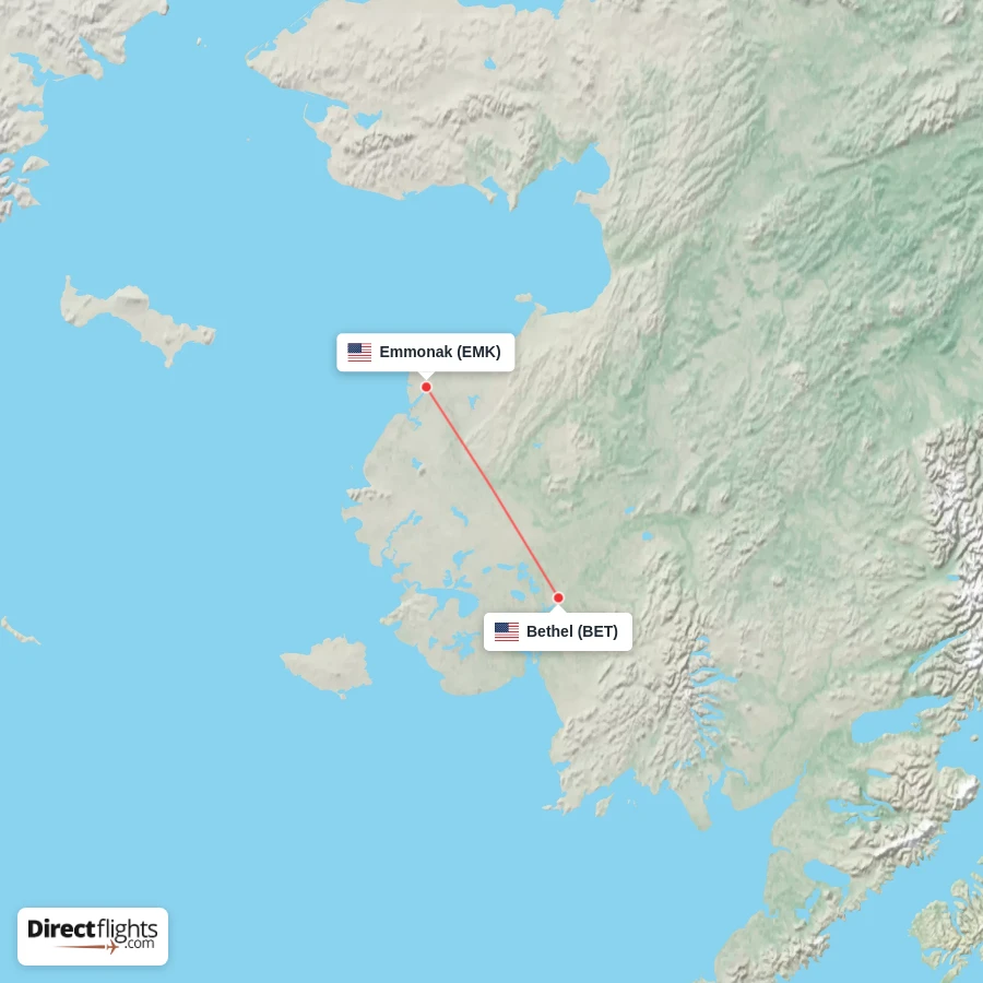 EMK - BET route map