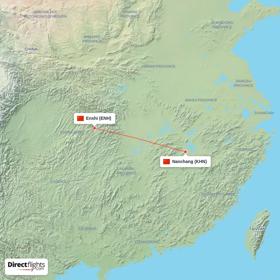 ENH - KHN route map