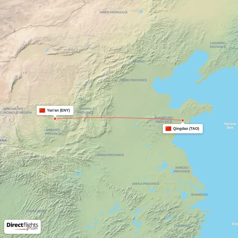 ENY - TAO route map