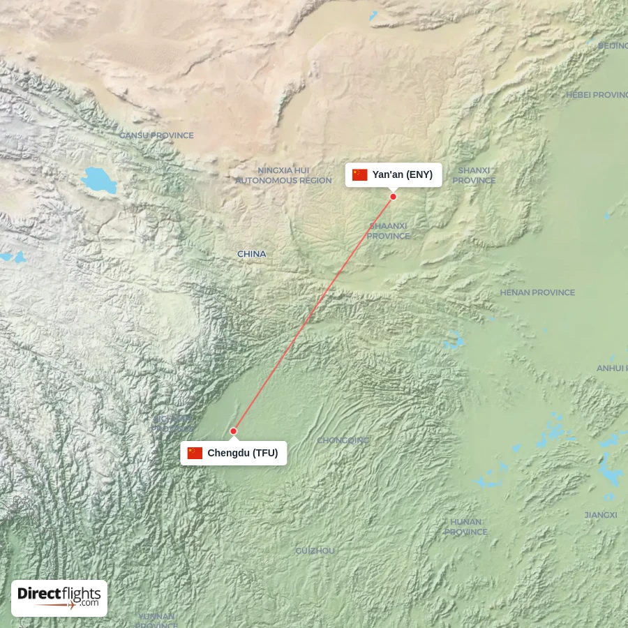 ENY - TFU route map
