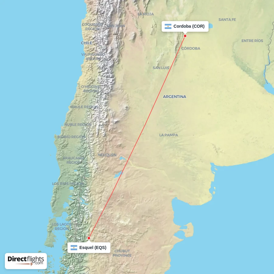 EQS - COR route map