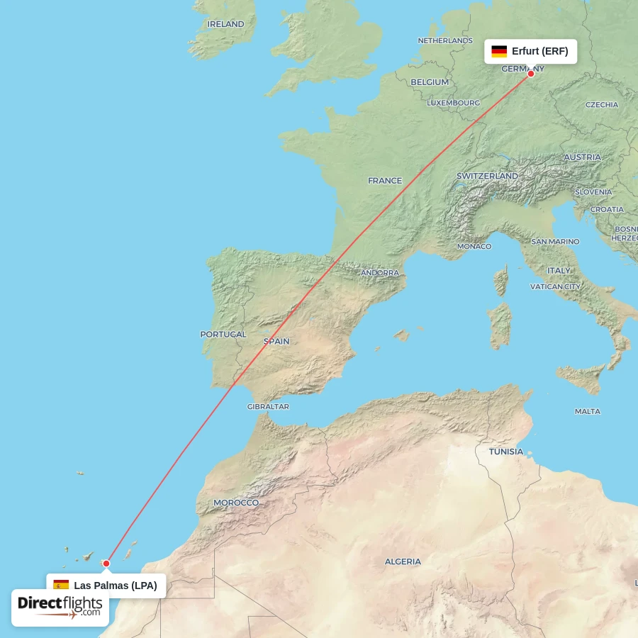 ERF - LPA route map