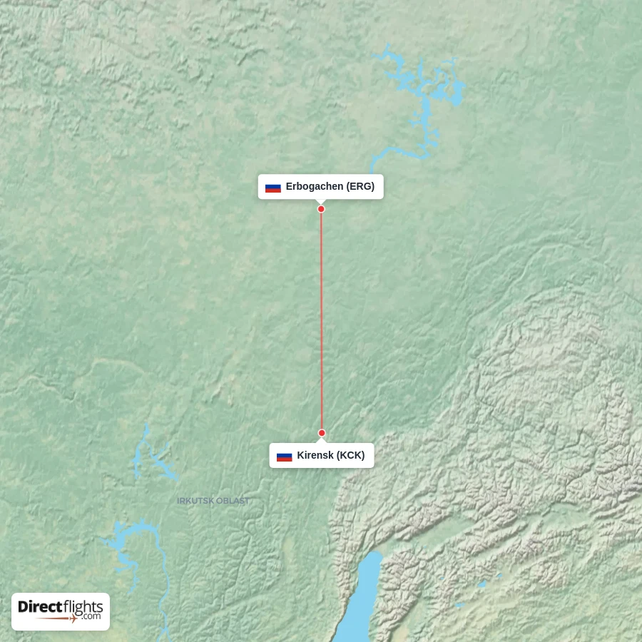ERG - KCK route map