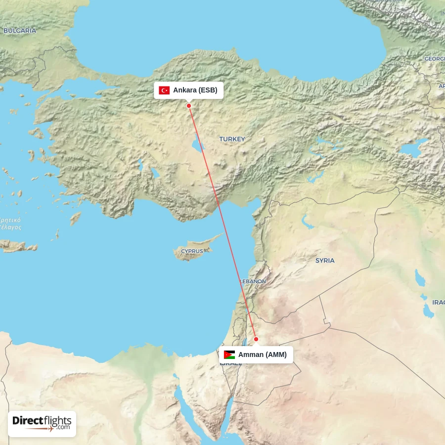 ESB - AMM route map
