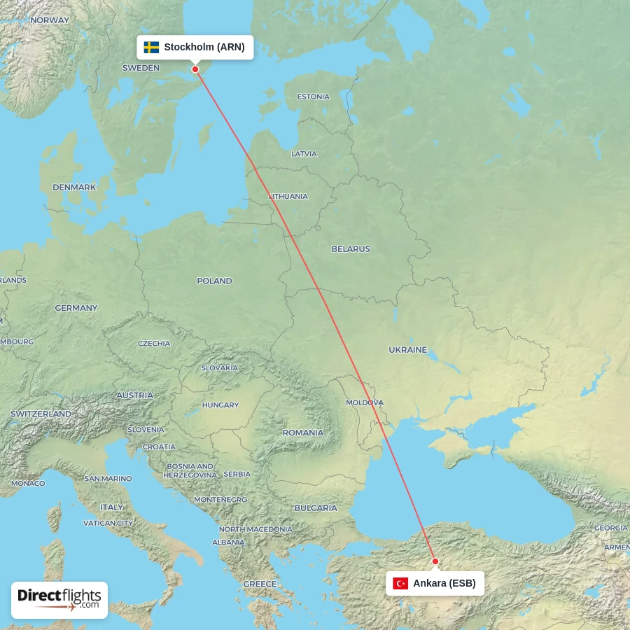 ESB - ARN route map