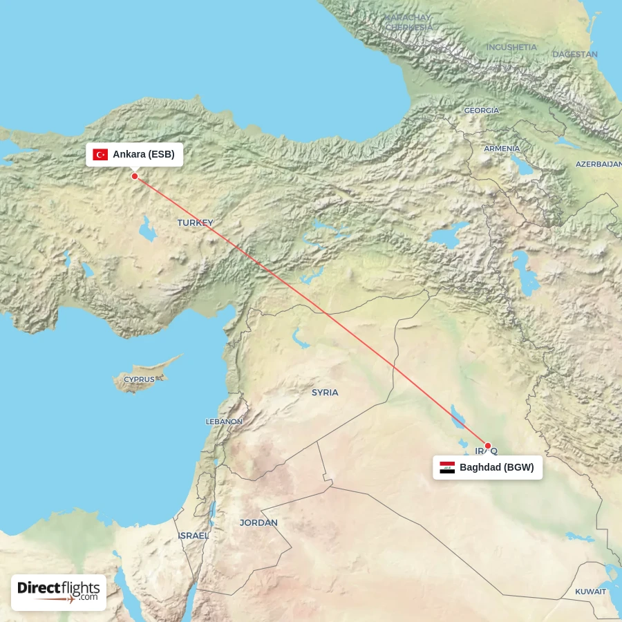 ESB - BGW route map