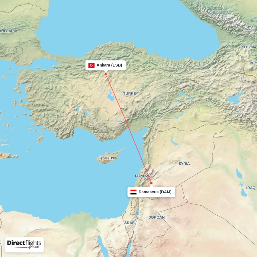 ESB - DAM route map