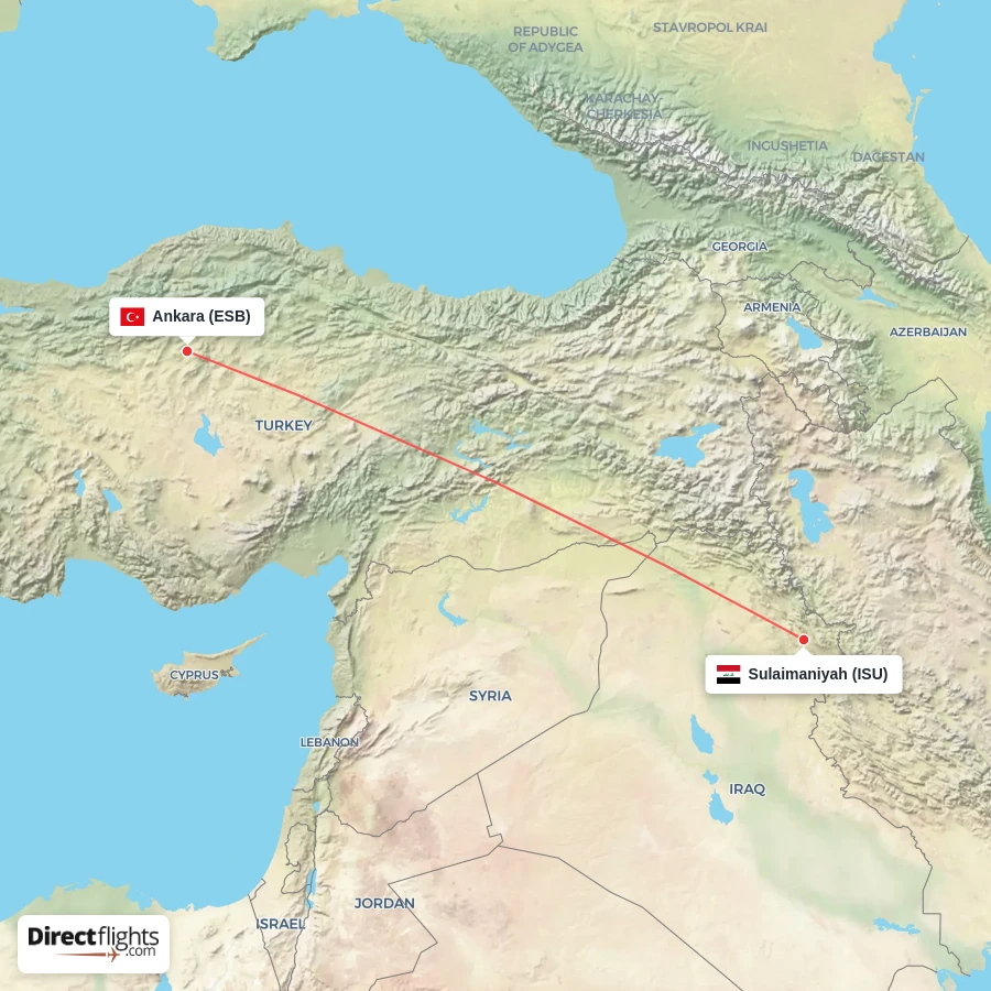 ESB - ISU route map