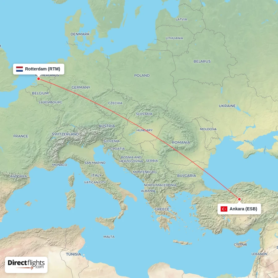 ESB - RTM route map