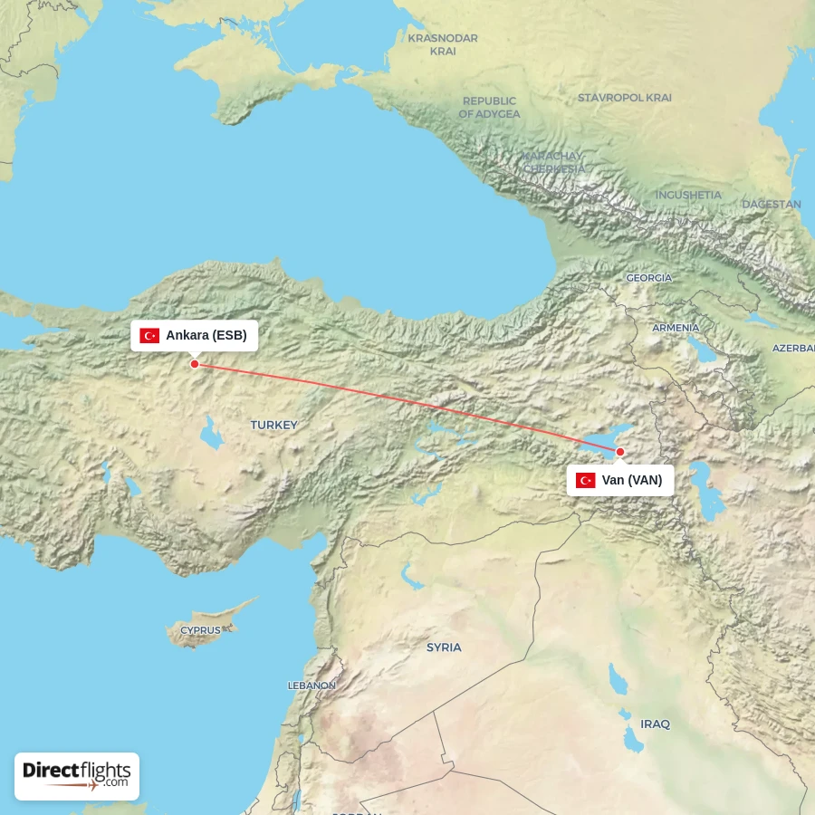 ESB - VAN route map