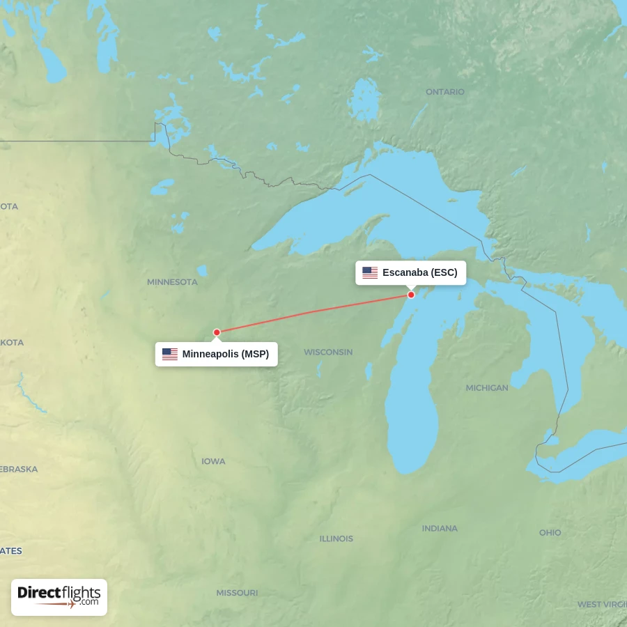 ESC - MSP route map