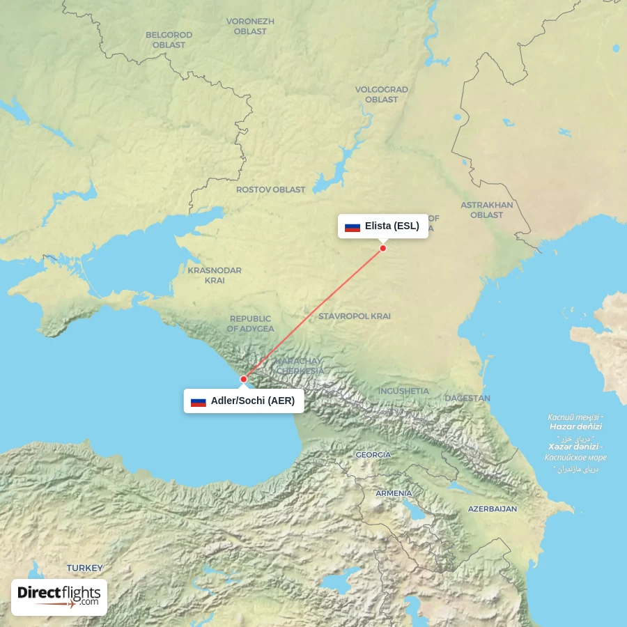 ESL - AER route map