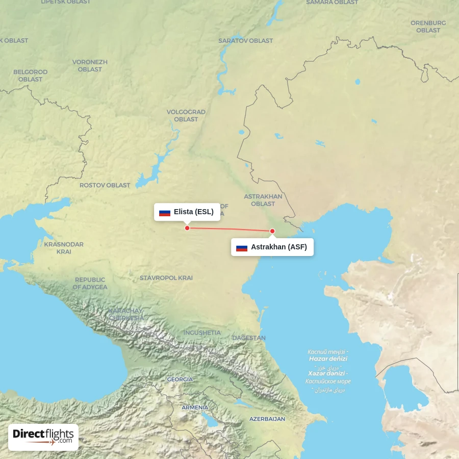 ESL - ASF route map