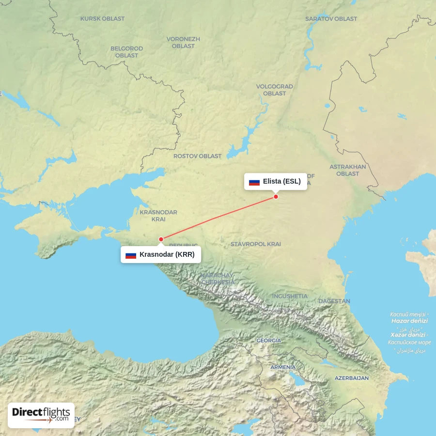 ESL - KRR route map