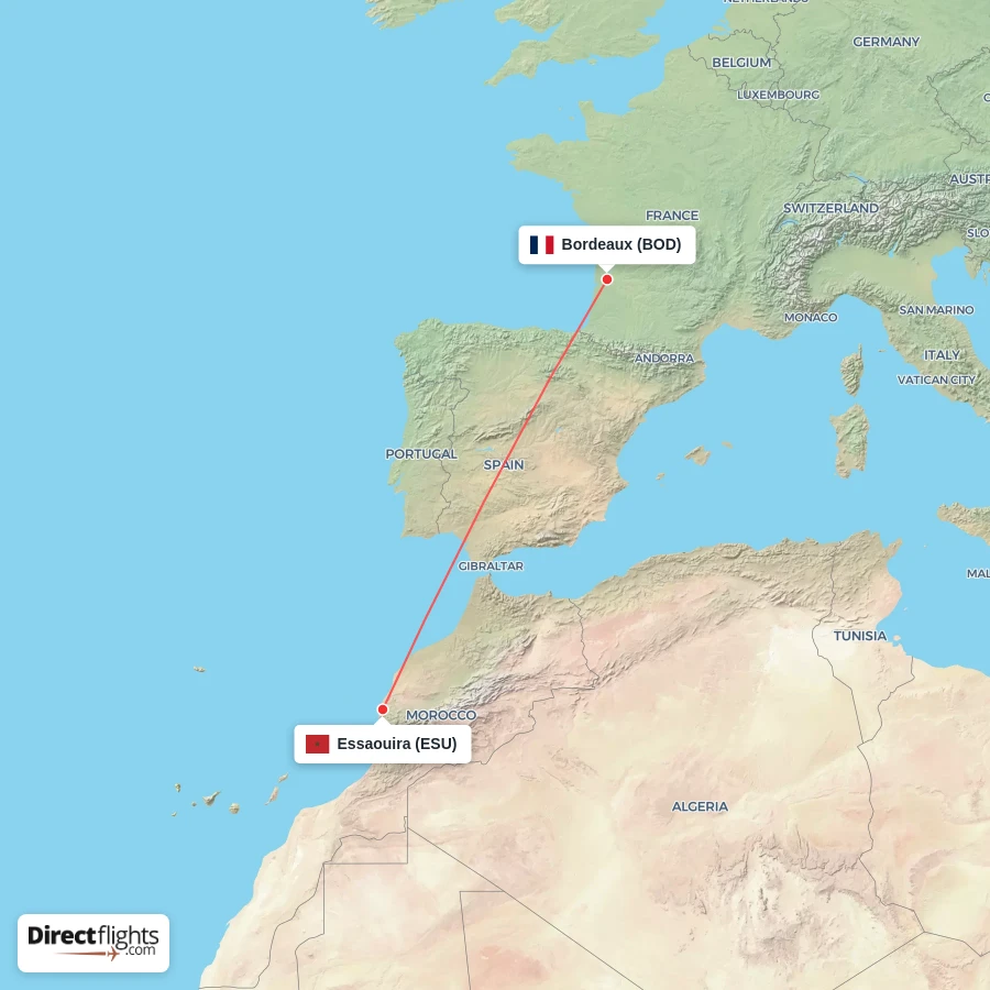ESU - BOD route map