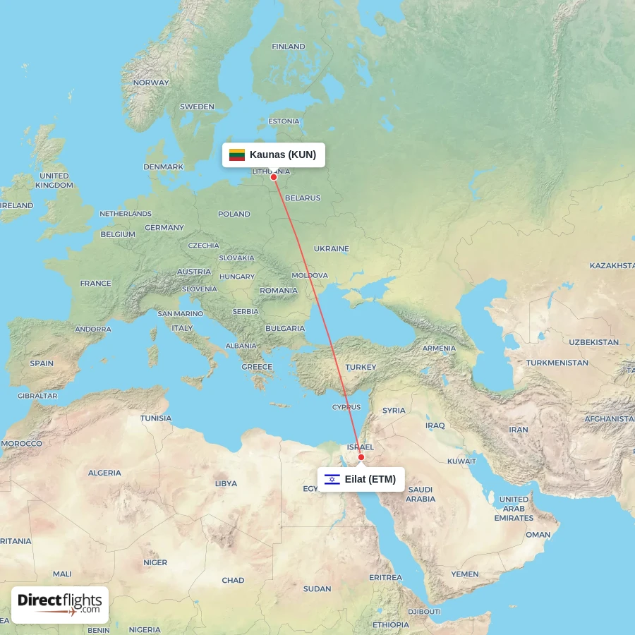 ETM - KUN route map