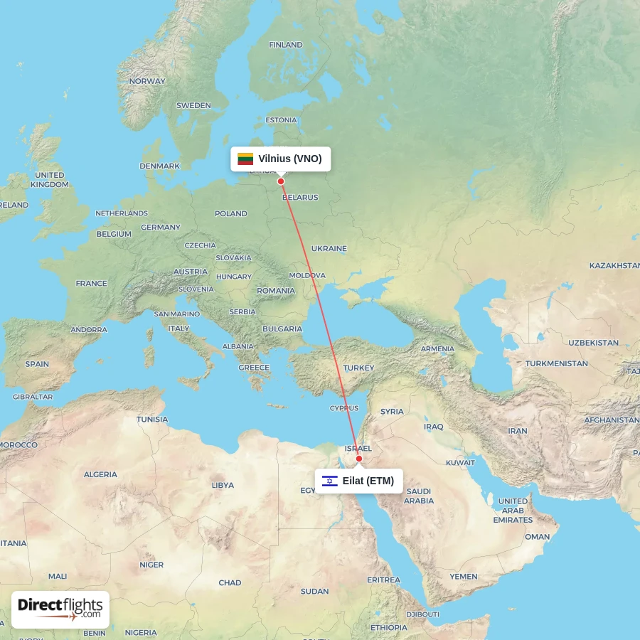 ETM - VNO route map