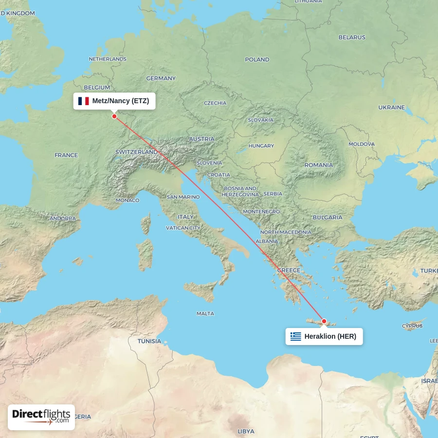 ETZ - HER route map