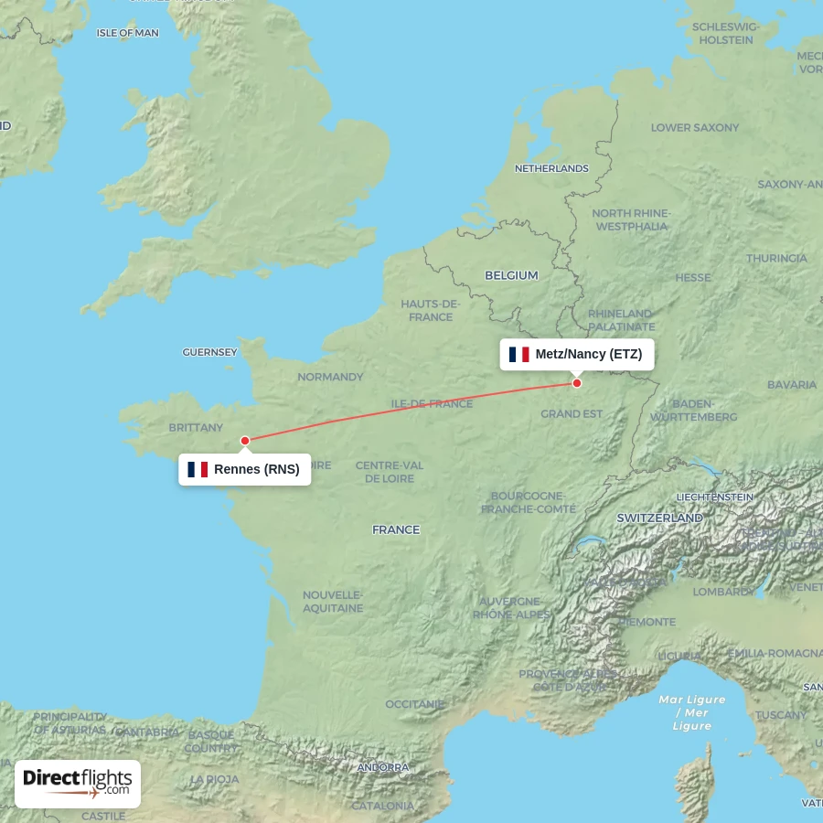 ETZ - RNS route map
